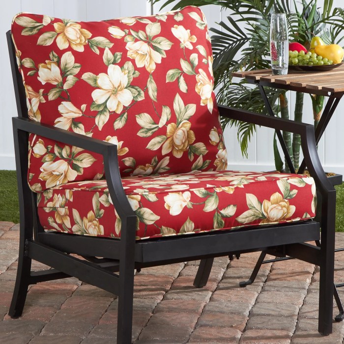 Outdoor seat deep floral cushion pc set walmart Outdoor seat deep floral cushion pc set walmart
