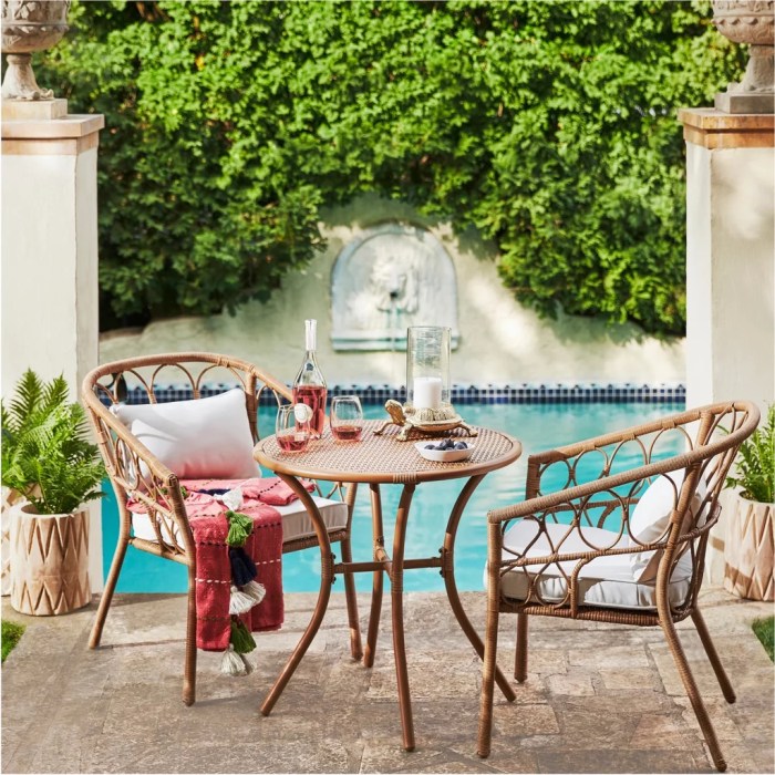 Patio bistro balcony britanna opalhouse inexpensive upgrades cozy housebeautiful