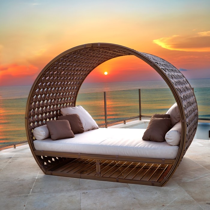 Moonlight beds daybed canopy balkon shading